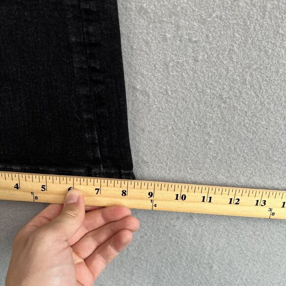 Boden Jeans Womens 10 Black Denim The Marylebone Slim Boot Cut Mid Rise - Picture 7 of 11